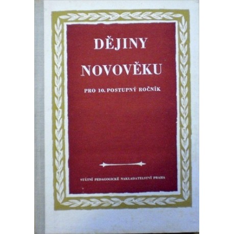 - Dějiny novověku pro 10. postupný ročník