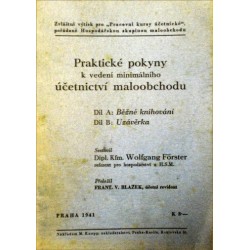 Foerster Wolfgang - Praktické pokyny k vedení minimálního účetnictví..