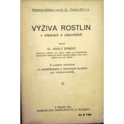 Ernest Adolf - Výživa rostlin v otázkách a odpovědích