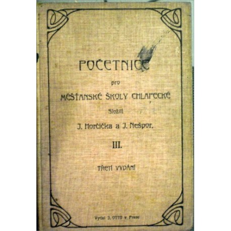 Horčička Josef, Nešpor Jan - Početnice pro měšťanské školy chlapecké III.
