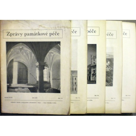 - Zprávy památkové péče ročník XI.-XII., sešit 1.-10