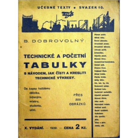 Dobrovolný B. - Technické a početní tabulky a výkresy