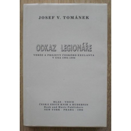 Tománek Josef V. - Odkaz legionáře