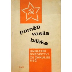 - Paměti Vasila BiÄľaka II. (ze zákulisí KSČ)