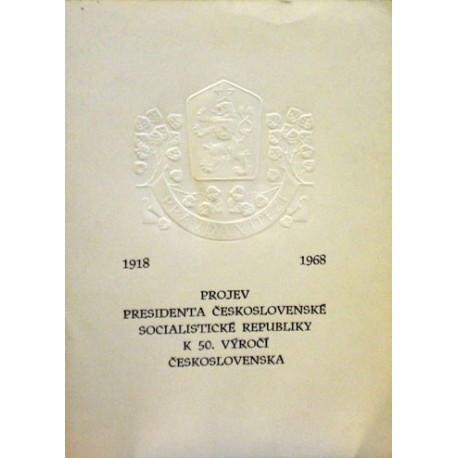 - Projev presidenta ČSSR k 50. výročí Československa