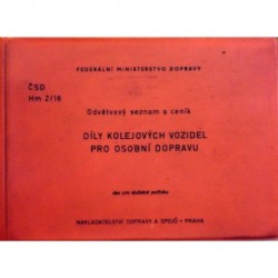 - Díly kolejových vozidel pro osobní dopravu