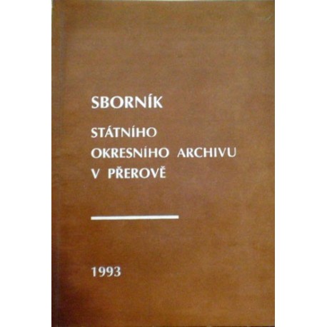 - Sborník Státního okresního archivu v Přerově