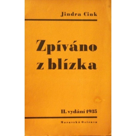 Cink Jindra - Zpíváno z blízka